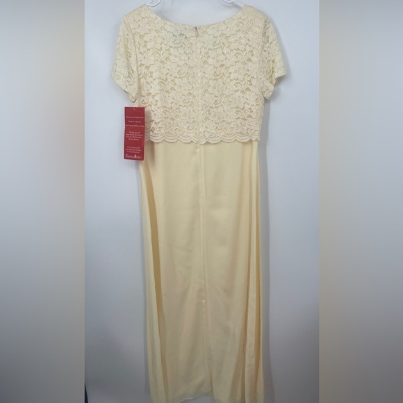 VTG Lanz of Salzburg Ivory Lace Gown Mother of the Bride Size 10 NWT Deadstock - Picture 3 of 5